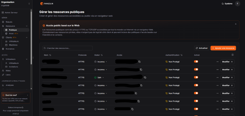 Ressource publique Pangolin